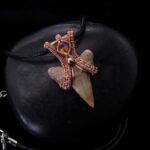 Wire-Wrapping Shark Tooth With Diamond Weave Bail Pendant Tutorial 0