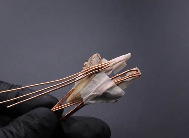 Wire-Wrapping Shark Tooth With Diamond Weave Bail Pendant Tutorial 24