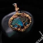 Wire-Wrapping Whimsical Woven Two Tree Handmade Pendant Tutorial 0