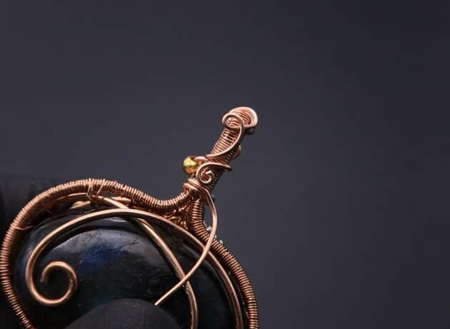 Wire-Wrapping Whimsical Woven Two Tree Handmade Pendant Tutorial 102