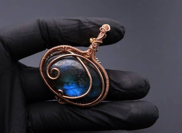 Wire-Wrapping Whimsical Woven Two Tree Handmade Pendant Tutorial 105