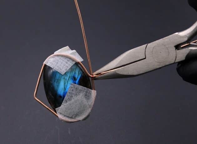 Wire-Wrapping Whimsical Woven Two Tree Handmade Pendant Tutorial 12