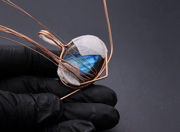 Wire-Wrapping Whimsical Woven Two Tree Handmade Pendant Tutorial 27