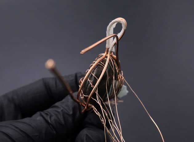 Wire-Wrapping Whimsical Woven Two Tree Handmade Pendant Tutorial 52