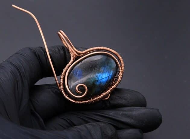 Wire-Wrapping Whimsical Woven Two Tree Handmade Pendant Tutorial 59