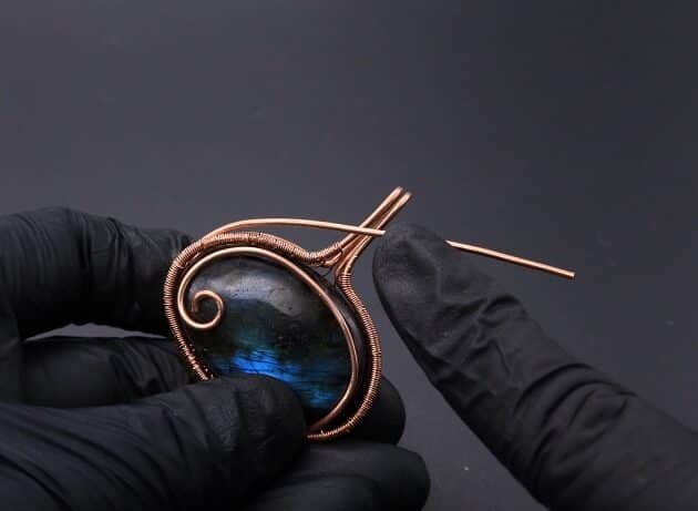 Wire-Wrapping Whimsical Woven Two Tree Handmade Pendant Tutorial 60