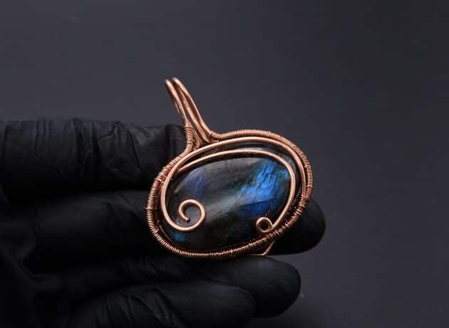 Wire-Wrapping Whimsical Woven Two Tree Handmade Pendant Tutorial 62