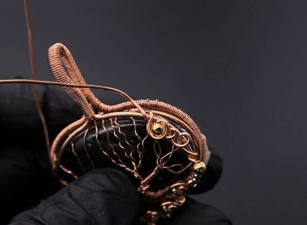 Wire-Wrapping Whimsical Woven Two Tree Handmade Pendant Tutorial 83