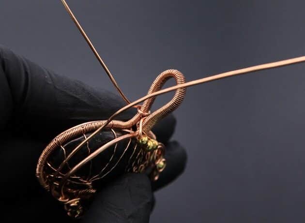 Wire-Wrapping Whimsical Woven Two Tree Handmade Pendant Tutorial 86