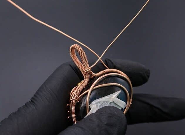 Wire-Wrapping Whimsical Woven Two Tree Handmade Pendant Tutorial 87