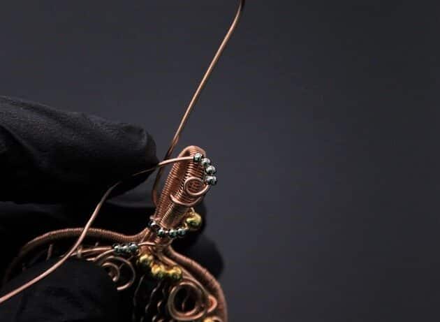 Wire-Wrapping Whimsical Woven Two Tree Handmade Pendant Tutorial 98