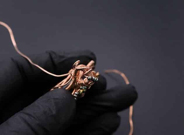 Wire-Wrapping Whimsical Woven Two Tree Handmade Pendant Tutorial 99