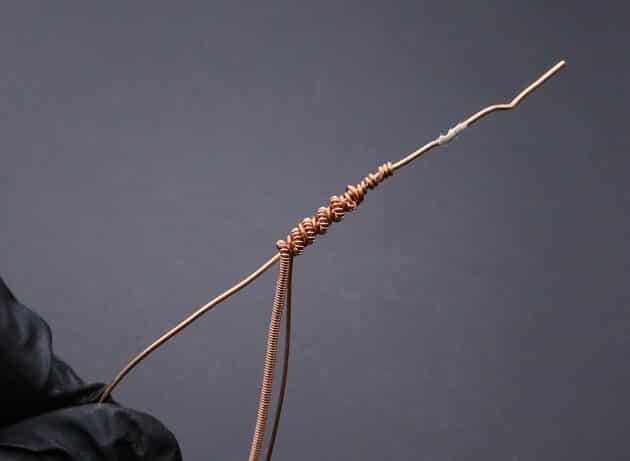 Wire-Wrapping Ammonite Shell Coiled Coil Copper Pendant Tutorial 30