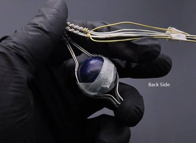 Wire-Wrapping Blue Marble Sphere Ball Abstract Swirl Pendant Tutorial 59