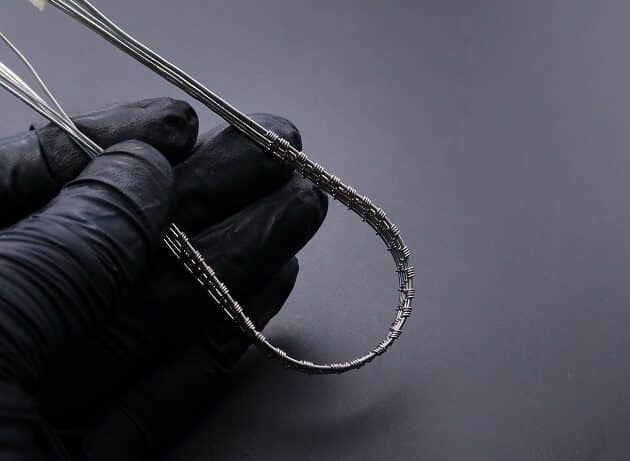 Wire-Wrapping Blue Molly Moon Silver Woven Pendant Tutorial 17