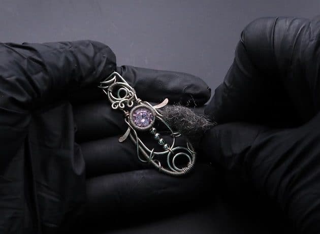 Wire-Wrapping Abstract Penguin Pink Diamond Pendant Tutorial 126