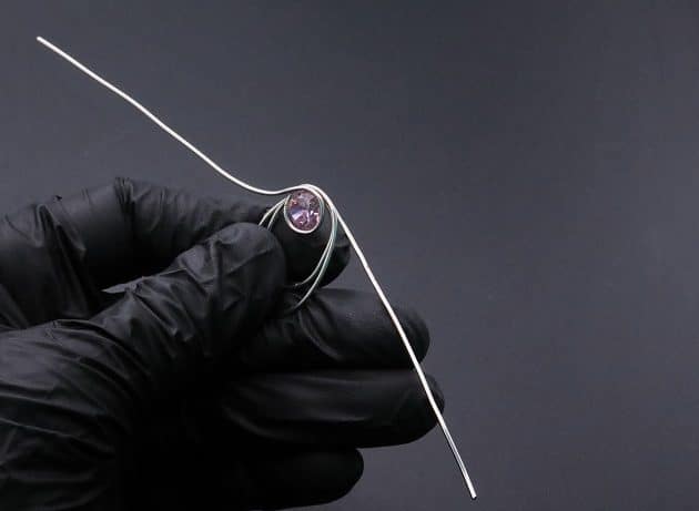 Wire-Wrapping Abstract Penguin Pink Diamond Pendant Tutorial 58