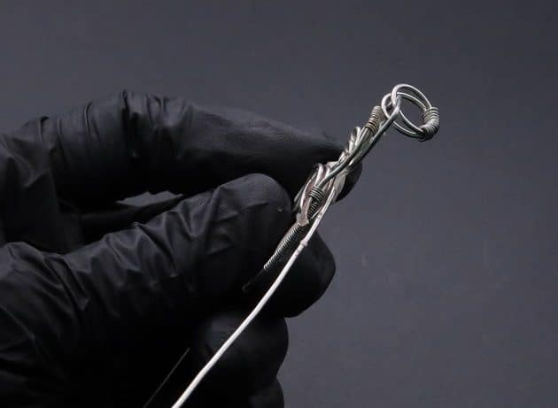 Wire-Wrapping Abstract Penguin Pink Diamond Pendant Tutorial 76