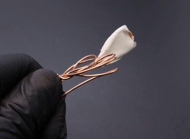 Wire-Wrapping Precious Red Spark In Wire Heart Pendant Tutorial 35