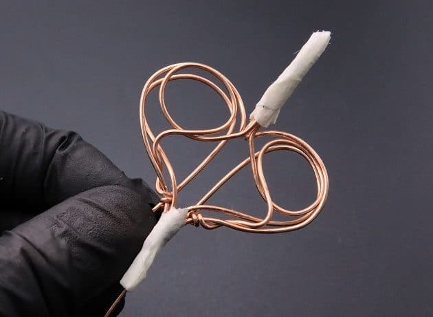 Wire-Wrapping Precious Red Spark In Wire Heart Pendant Tutorial 39