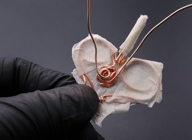 Wire-Wrapping Precious Red Spark In Wire Heart Pendant Tutorial 52