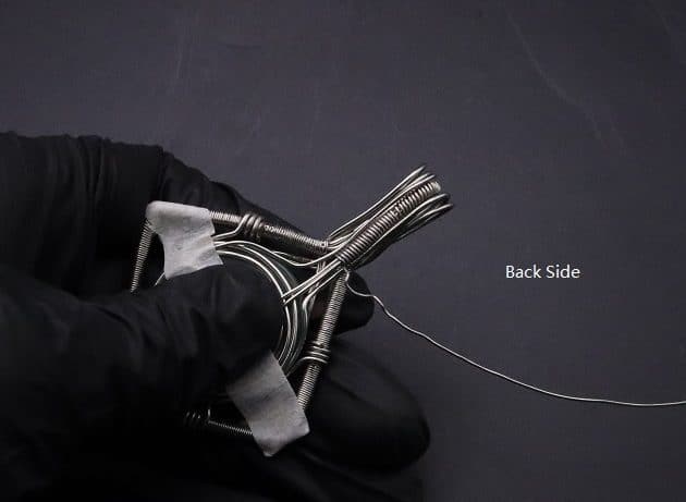 Wire-Wrapping Silver Woven Green Aventurine Pendant Tutorial 51