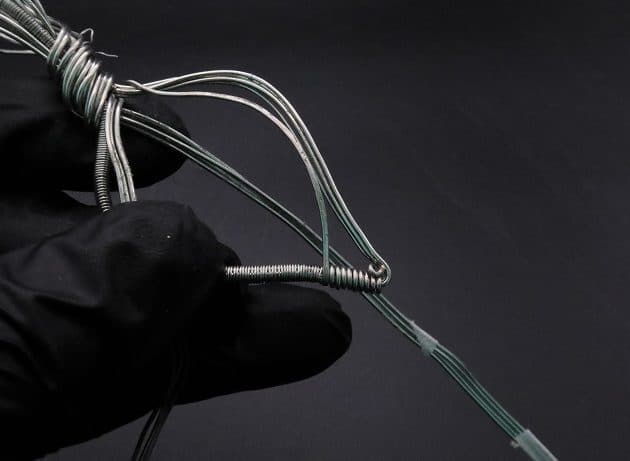 Wire-Wrapping Spiral Unakite Stone Silver Leaf Pendant Tutorial 52