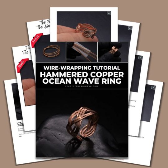 Hammered Copper Ocean Wave Ring Tutorial-Cover