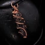 Wire-Wrapping Copper Vine Purple Crystal Point Pendant Tutorial 0