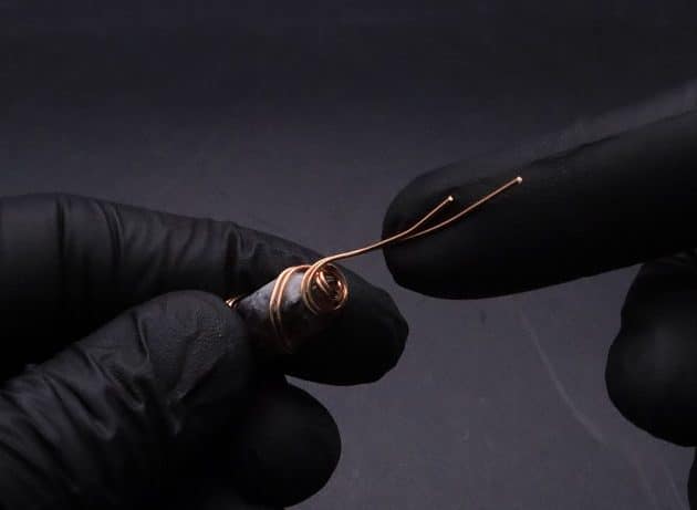 Wire-Wrapping Copper Vine Purple Crystal Point Pendant Tutorial 20