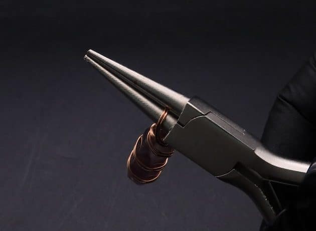 Wire-Wrapping Copper Vine Purple Crystal Point Pendant Tutorial 21