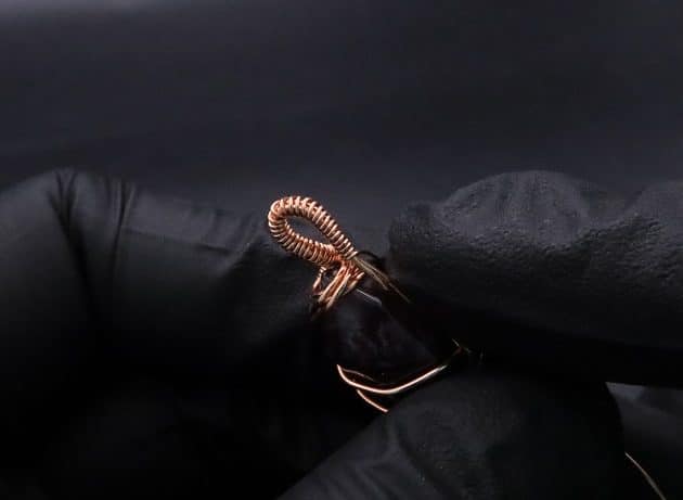 Wire-Wrapping Copper Vine Purple Crystal Point Pendant Tutorial 27