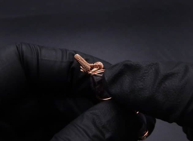 Wire-Wrapping Copper Vine Purple Crystal Point Pendant Tutorial 30