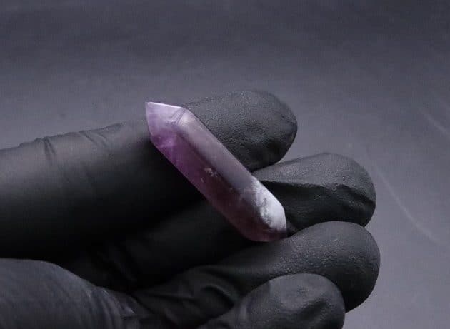 Wire-Wrapping Copper Vine Purple Crystal Point Pendant Tutorial 5