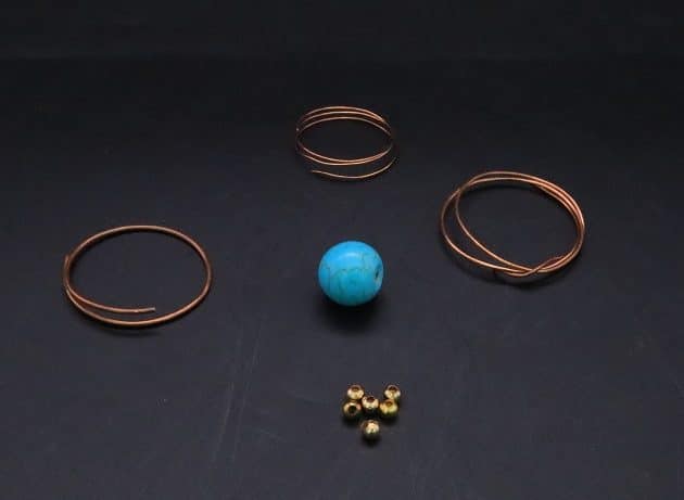 Wire-Wrapping Elegant Blue Turquoise Bead Charm Pendant Tutorial 1