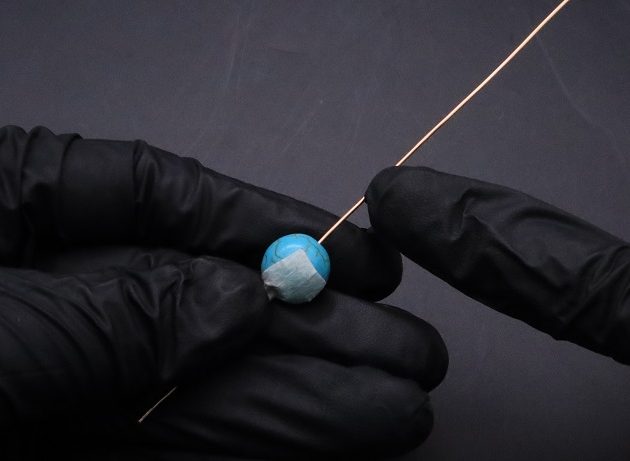 Wire-Wrapping Elegant Blue Turquoise Bead Charm Pendant Tutorial 6