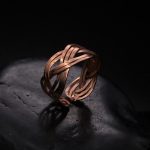 Wire-Wrapping Hammered Copper Ocean Wave Ring Tutorial 0