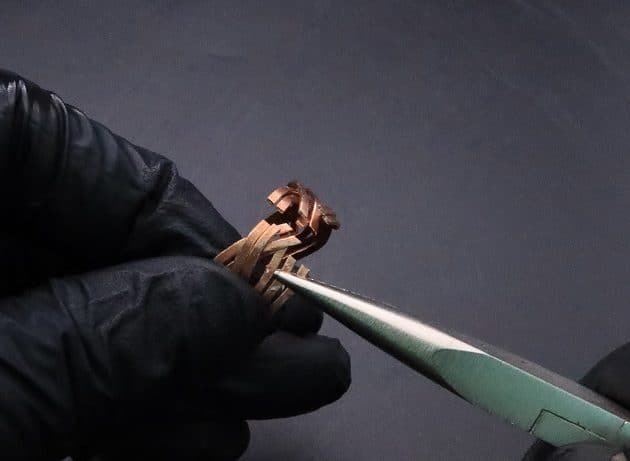 Wire-Wrapping Hammered Copper Ocean Wave Ring Tutorial 22