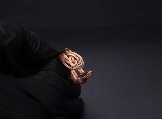 Wire-Wrapping Hammered Copper Ocean Wave Ring Tutorial 26