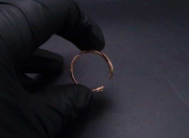 Wire-Wrapping Hammered Copper Ocean Wave Ring Tutorial 29