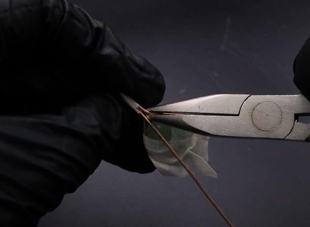 Wire-Wrapping Green Jade Cabochon With Crystal Beads Pendant Tutorial 14