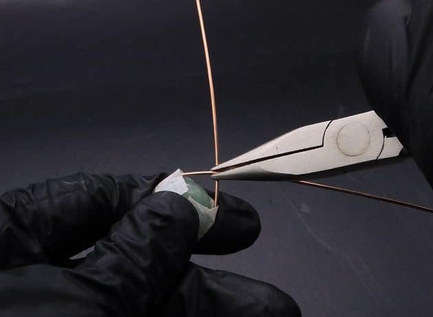 Wire-Wrapping Green Jade Cabochon With Crystal Beads Pendant Tutorial 8