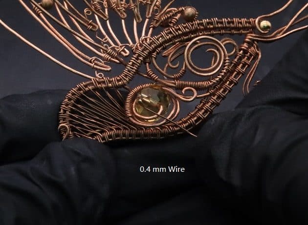 Wire-Wrapping Woven Hummingbird With Ornate Beads Pendant Tutorial 114