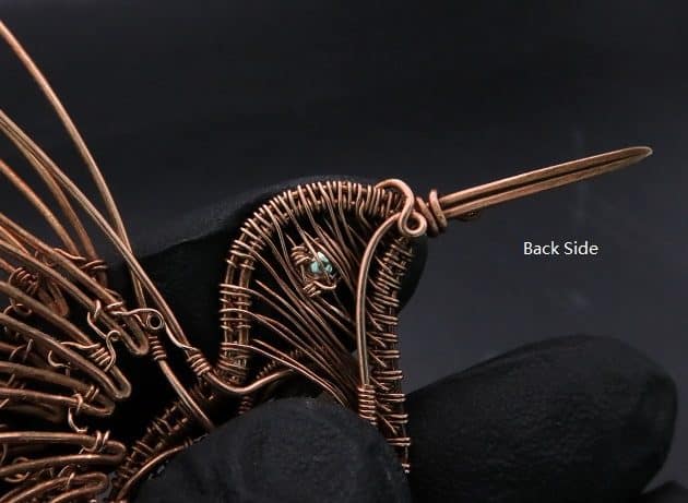 Wire-Wrapping Woven Hummingbird With Ornate Beads Pendant Tutorial 120