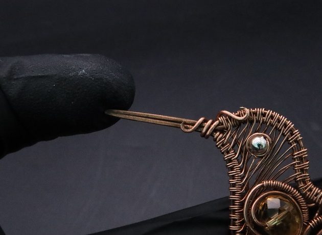 Wire-Wrapping Woven Hummingbird With Ornate Beads Pendant Tutorial 121
