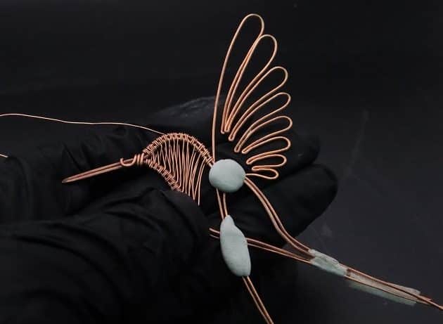 Wire-Wrapping Woven Hummingbird With Ornate Beads Pendant Tutorial 29