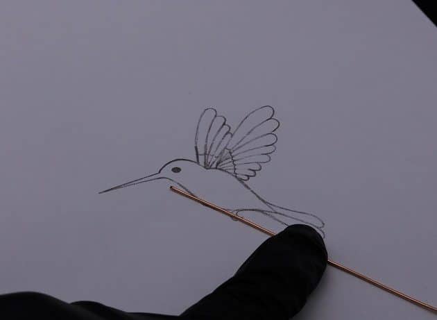 Wire-Wrapping Woven Hummingbird With Ornate Beads Pendant Tutorial 4