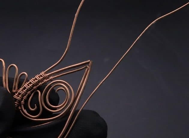 Wire-Wrapping Woven Hummingbird With Ornate Beads Pendant Tutorial 41