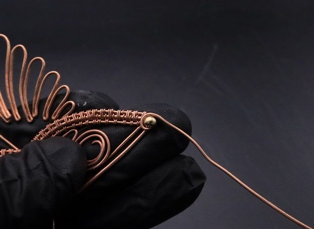 Wire-Wrapping Woven Hummingbird With Ornate Beads Pendant Tutorial 46