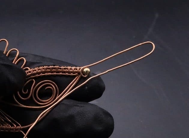 Wire-Wrapping Woven Hummingbird With Ornate Beads Pendant Tutorial 48